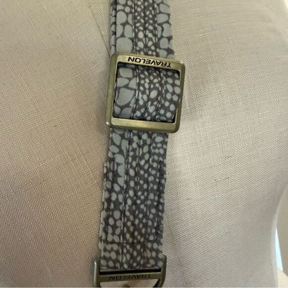 Travelon Anti-Theft Signature Snake Print Hobo Crossbody Bag - Picture 7 of 14